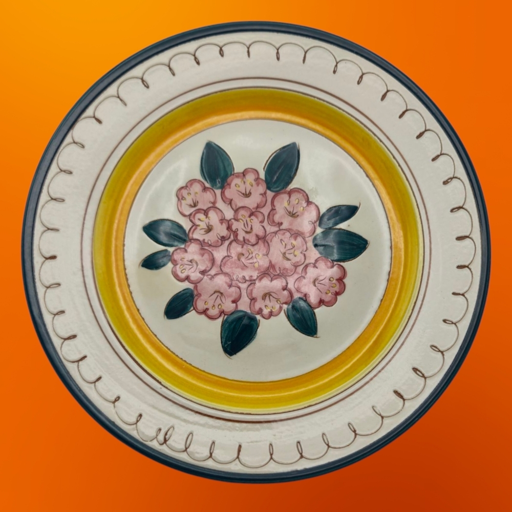 MCM Stangl Terrea Rose Mountain Laurel 10" Dinner Plate - #3745
